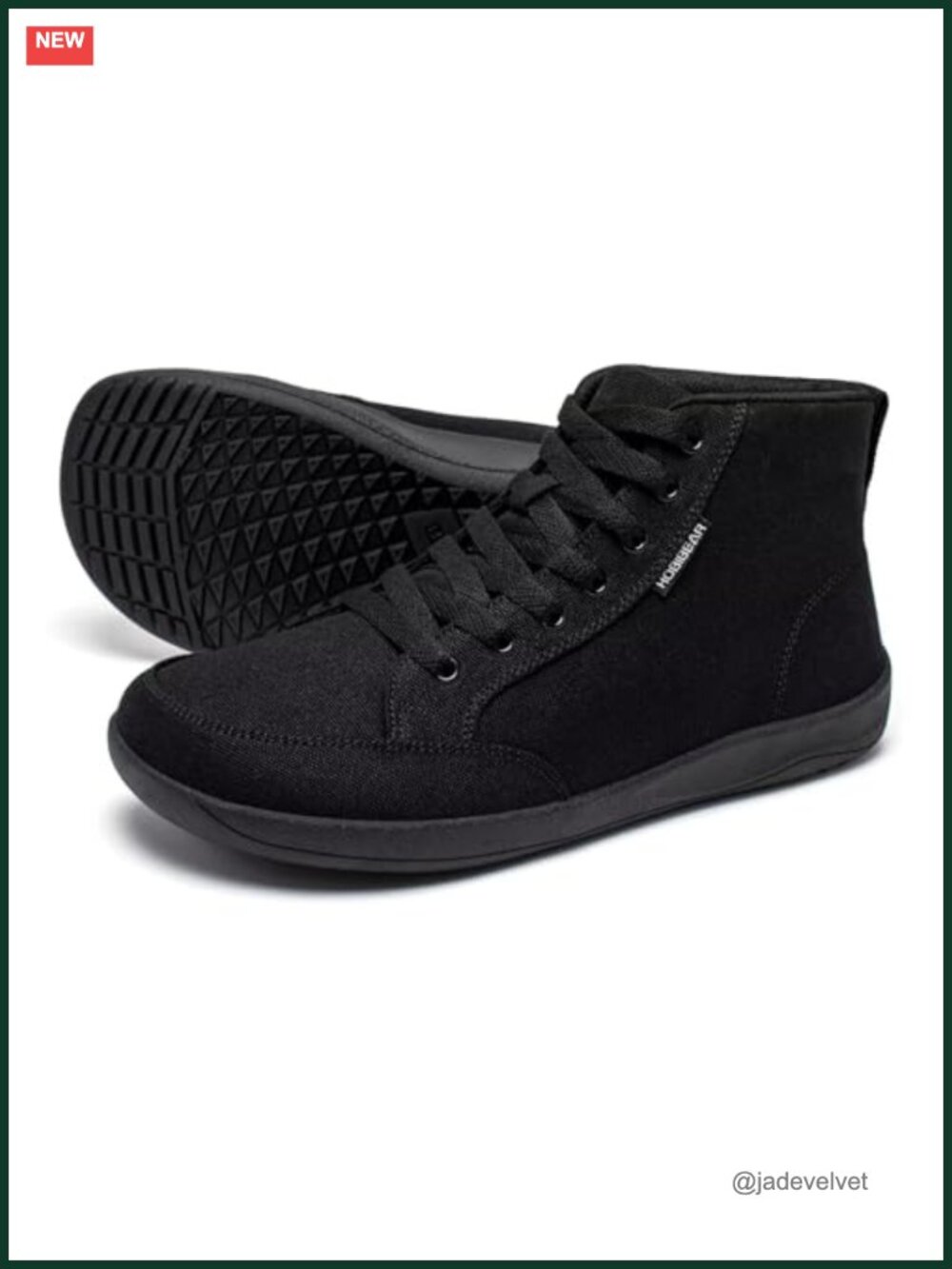 Barefoot High Top Canvas Sneakers Wide Toe Box Trail Running Shoes